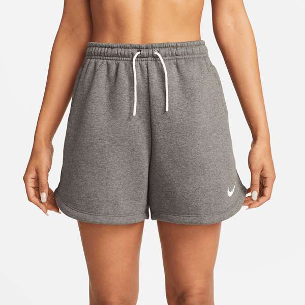 Nike Womens Park 20 Charcoal Heather/White Fleece Short